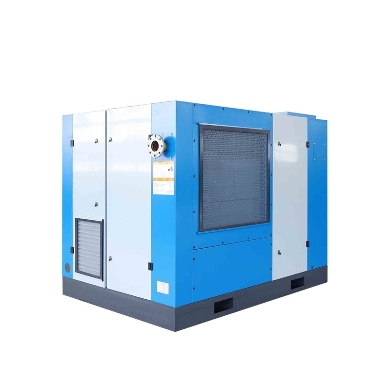 Compresseur d'air à vis à double étage à aimant permanent horizontal de 120 ch 90 kW