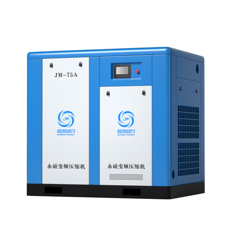 Compresseur d'air VSD magnétique permanent à vis à un seul étage de 75 ch 55 kW